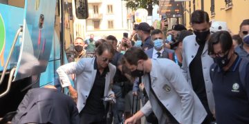 Euro2020, la nazionale di Mancini parte da Firenze in treno alla volta di Roma