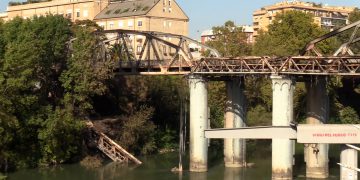 Ponte di ferro, le immagini dopo l’incendio