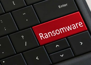 La scritta Ransomware su una tastiera