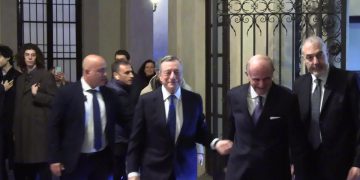 Draghi: “Sicurezza dell’Ue messa in dubbio da svolta Trump, ordine internazionale sconvolto dai dazi Usa”