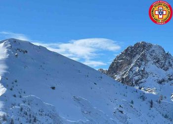 Valanga in Val di Susa