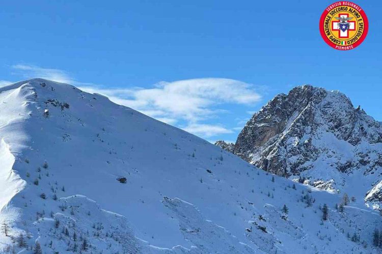 Valanga in Val di Susa