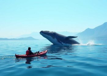 Canoista sorprendentemente inghiottito da una balena al largo del Cile