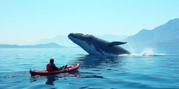 Canoista sorprendentemente inghiottito da una balena al largo del Cile