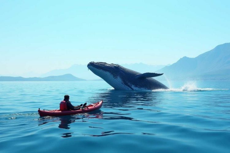 Canoista sorprendentemente inghiottito da una balena al largo del Cile