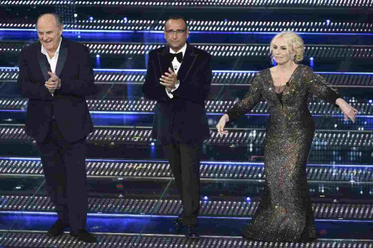 Gerry Scotti, Carlo Conti e Antonella Clerici