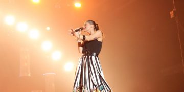 Alessandra Amoroso durante un concerto nel 2014