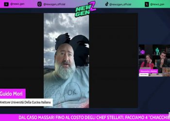 Chef Guido Mori durante il suo intervento a Newzgen