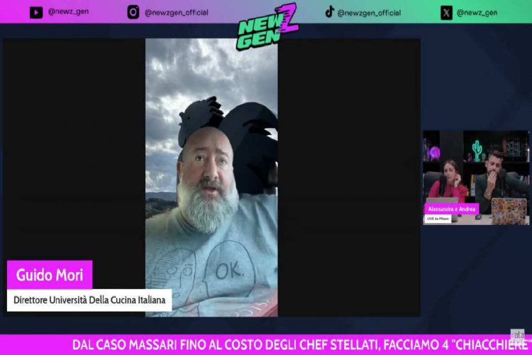 Chef Guido Mori durante il suo intervento a Newzgen