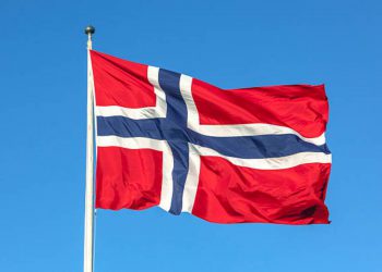 La bandiera della Norvegia