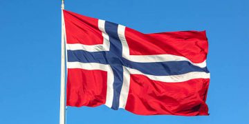 La bandiera della Norvegia