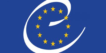 La bandiera del Consiglio d'Europa