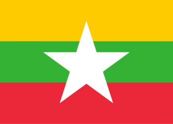 La bandiera del Myanmar