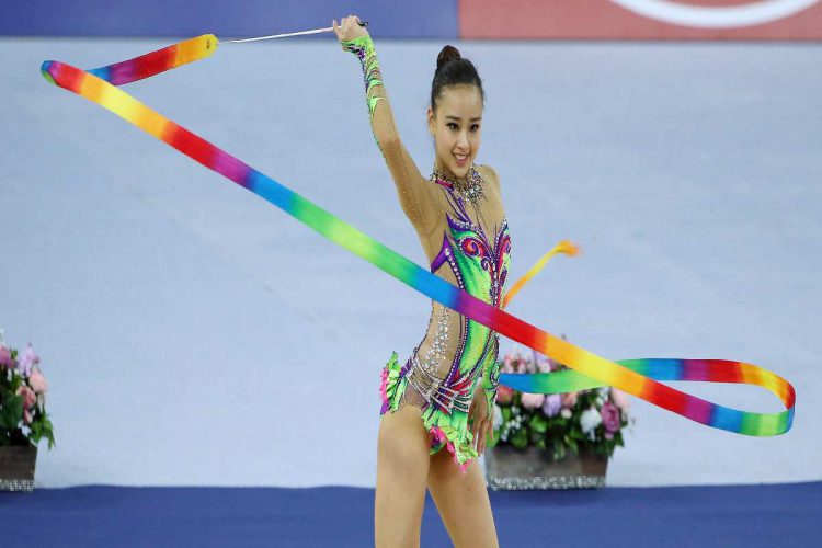 La ginnasta coreana Son Yeonjae
