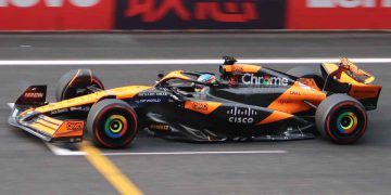 La vettura guidata da Oscar Piastri nel 2024