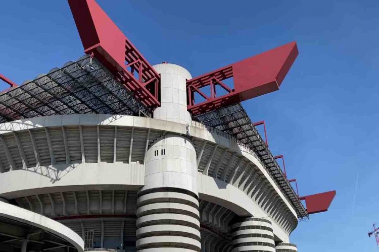 L'esterno dello stadio di San Siro