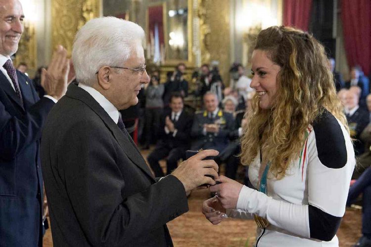 L'incontro tra Michela Moioli e Sergio Mattarella avvenuto nel 2018