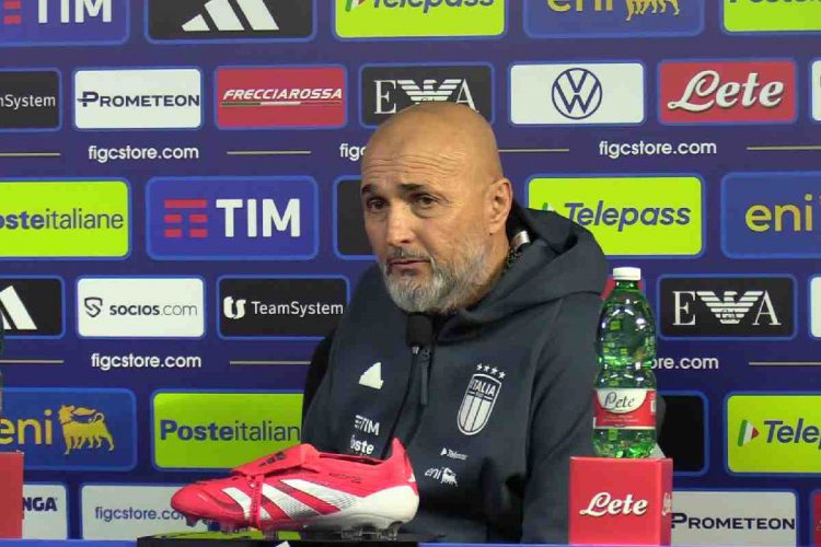 L'allenatore dell'Italia Luciano Spalletti in conferenza stampa