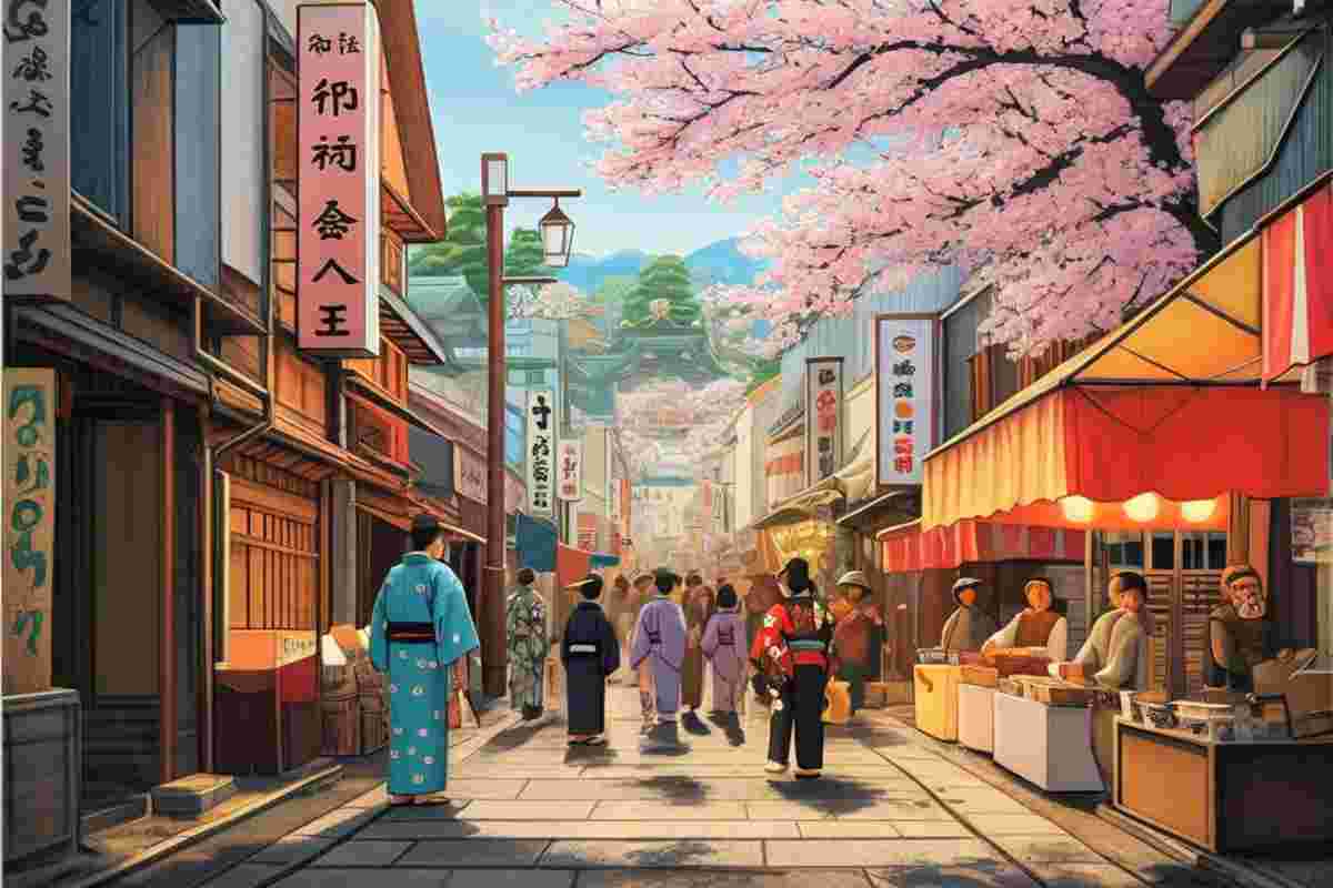 La famosissima fioritura dei ciliegi in Giappone