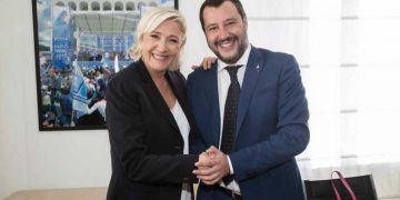 Marine Le Pen e Matteo Salvini