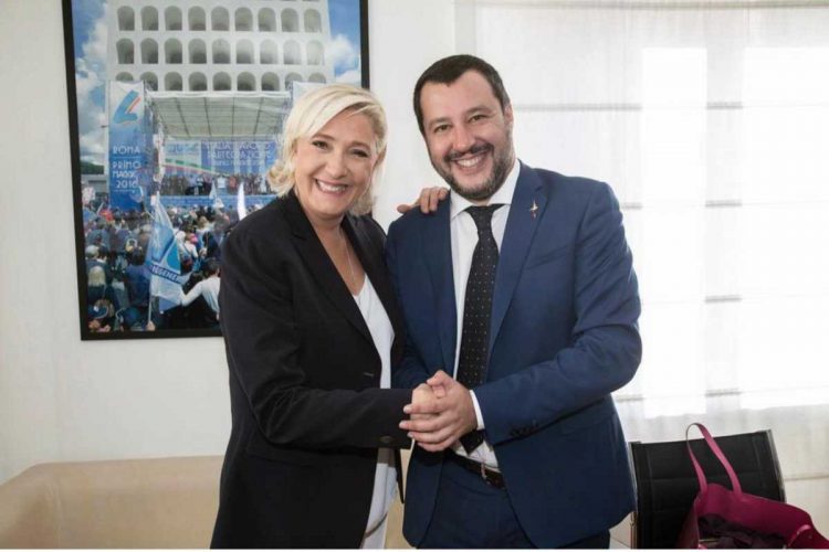 Marine Le Pen e Matteo Salvini