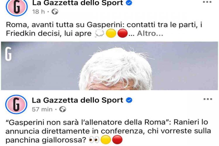 Ranieri smentisce giornali ed esperti di mercato su Gasperini