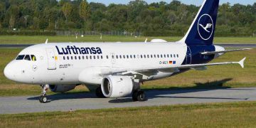 Un aereo di Lufthansa