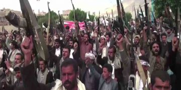 Una protesta degli Houthi