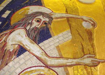 Uno dei mosaici realizzati in passato da Marko Ivan Rupnik