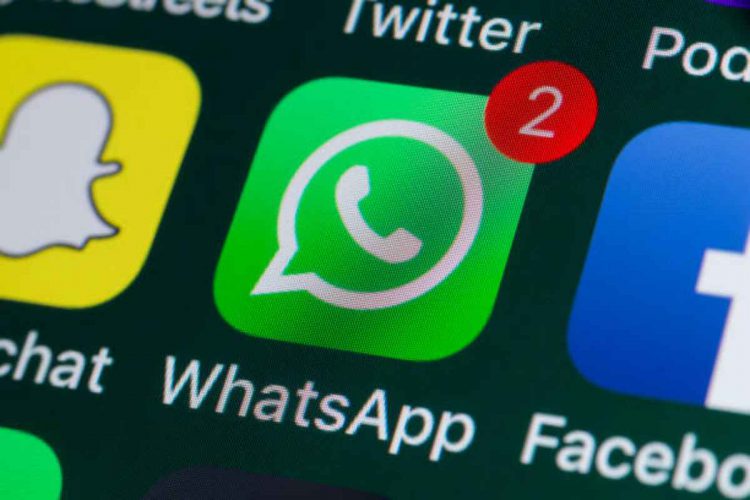 L'app di Whatsapp su un cellulare