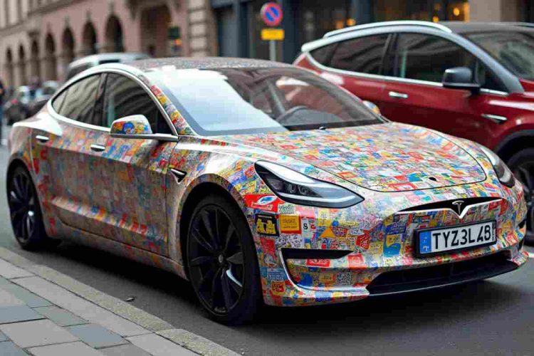 Crescita degli adesivi critici verso Musk: una misura contro i vandalismi su Tesla