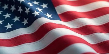 La bandiera degli Stati Uniti