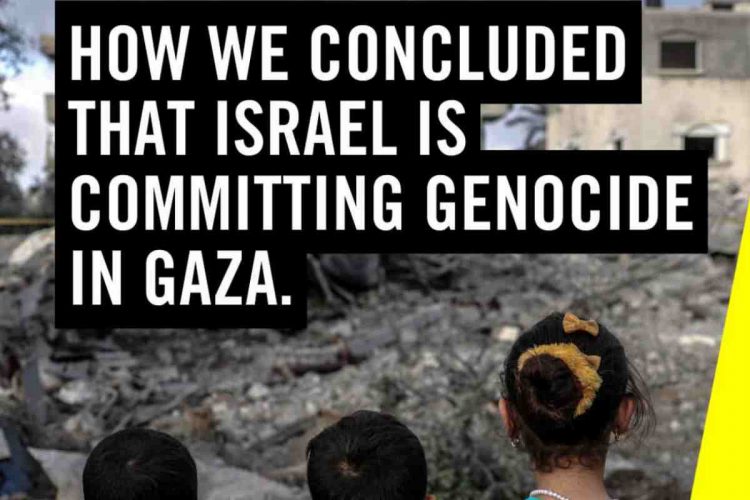 Amnesty International accusa Israele di genocidio