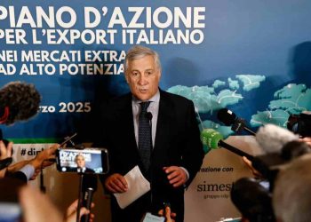 Il ministro degli Esteri, Antonio Tajani