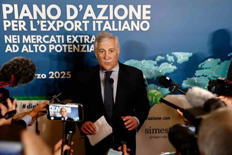 Il ministro degli Esteri, Antonio Tajani