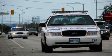 Auto della polizia in Canada