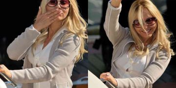 Due foto di Ornella Muti al Festival di Venezia 2009