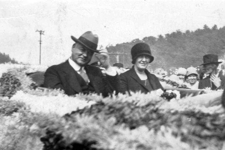 Il presidente Herbert Hoover assieme a Lou Henry Hoover