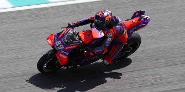 Jorge Martín durante una gara