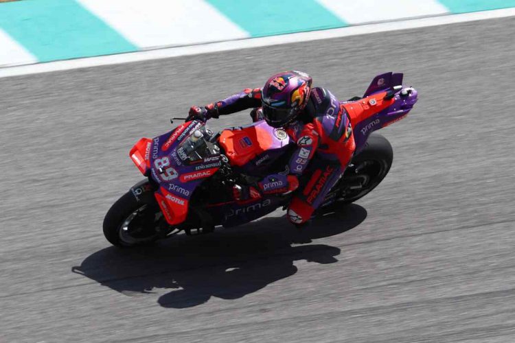 Jorge Martín durante una gara