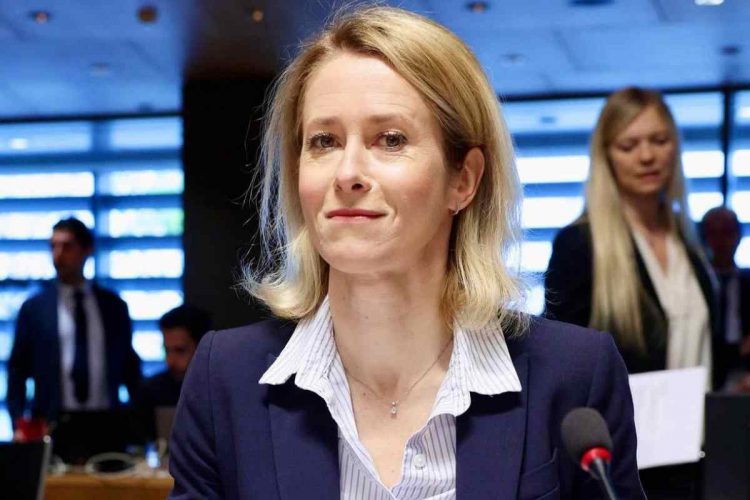 Kaja Kallas sulla pace in Ucraina