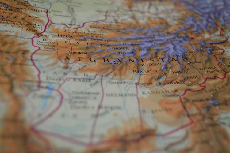 L'Afghanistan sulla cartina geografica