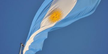 La bandiera dell'Argentina