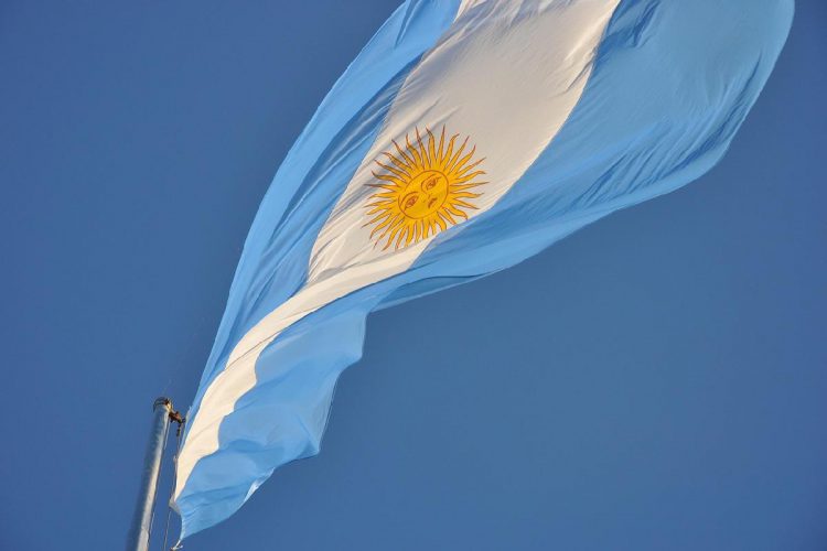 La bandiera dell'Argentina