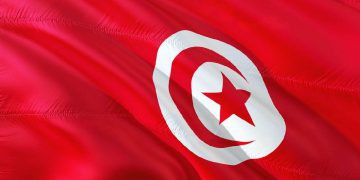 La bandiera della Tunisia
