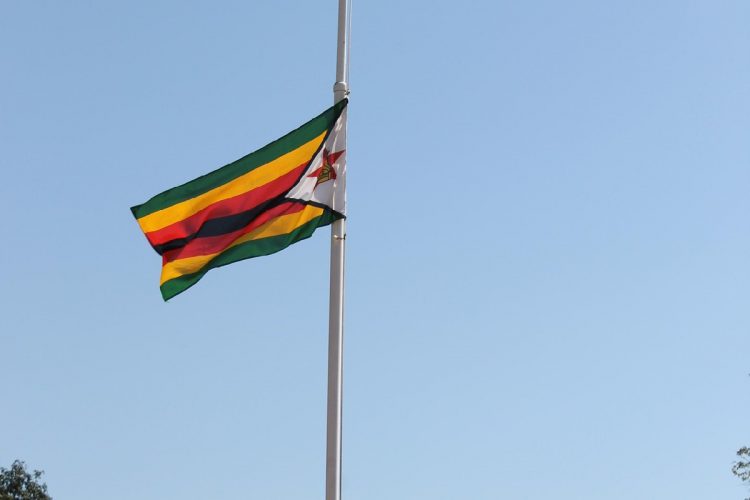 La bandiera dello Zimbabwe