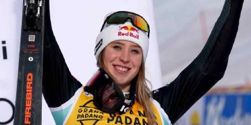 La sciatrice Lara Colturi