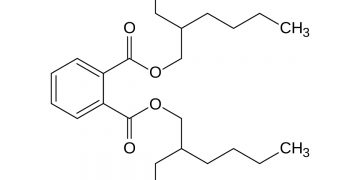 La struttura chimica del Bis(2-etil-esil) ftalato