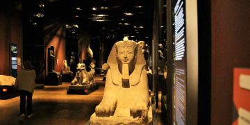 L'interno del museo egizio di Torino