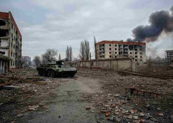 Macerie e distruzione a Kiev